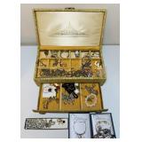 Lady Buxton Jewelry Box Full of Costume Jewelry