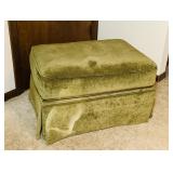 Green Footstool on Wheels