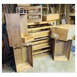 Wood Crates and Boxes, all nice heavy duty and in Wood Crates and Boxes, all nice heavy duty and in