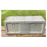 1945 Aluminum Rocket Container, Latches work,