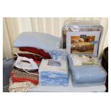 Blankets, Comforter, Rugs, Sunbeam Iron, etc