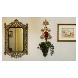 2 Plastc Wall Decorations, plus framed print 2 Plastc Wall Decorations, plus framed print
