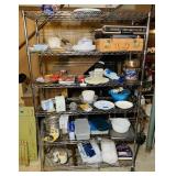 Metal Shelves on Wheels, 4ft w x 6ft h Metal Shelves on Wheels, 4ft w x 6ft h