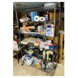 Metal Shelves on Wheels, 4ft x 6ft high Metal Shelves on Wheels, 4ft x 6ft high