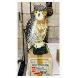 NOS Great Horned Owl Decoy, 20" NOS Great Horned Owl Decoy, 20"