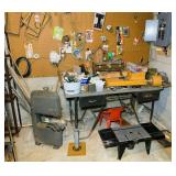 Metal Desk and all contents on, above and under, Metal Desk and all contents on, above and under,