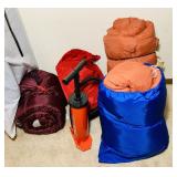 4 Sleeping Bags and a Quik Air Pump