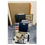 Picture frames and books Picture frames and books