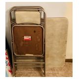 Samsonite Card Table and 3 Chairs Samsonite Card Table and 3 Chairs