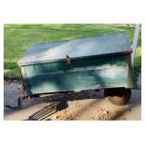 Homemade Trailer, 56" long x 43" wide, 1 back Homemade Trailer, 56" long x 43" wide, 1 back