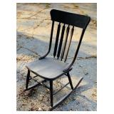 Antique Armless Rocking Chair, missing 1 Back Antique Armless Rocking Chair, missing 1 Back