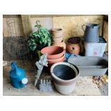 Flower Pots, Water Cans, etc