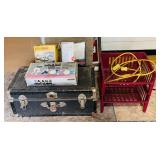 Trunk w/ Horse items, Outdoor Speakers, Bocce Trunk w/ Horse items, Outdoor Speakers, Bocce