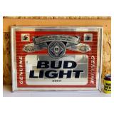 Bud Light Beer Mirror 19" x 25"