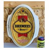 Drewrys 1981 Beer Sign, 15" x 19" Drewrys 1981 Beer Sign, 15" x 19"