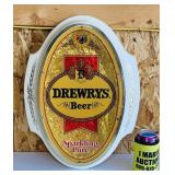 Drewrys 1981 Beer Sign, 15" x 19"