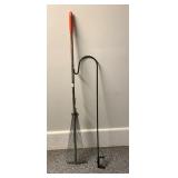 Rake and deck mounted shepherd hook Rake and deck mounted shepherd hook