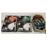 4 Boxes of Halloween String Lights, M&M String 4 Boxes of Halloween String Lights, M&M String
