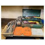 Box full of Crecent Wrenches, Wrenches, Drill Box full of Crecent Wrenches, Wrenches, Drill