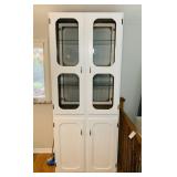 Oak Cabinet Painted White, Doors on both Sides Oak Cabinet Painted White, Doors on both Sides