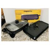 Presto Electric Griddle and Frying Pan, Both have Presto Electric Griddle and Frying Pan, Both have