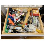 Utensil Drawer, Pampered Chef Thermometer, Knife