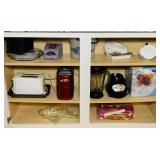 Cabinet full of kitchen appliances and more, Cabinet full of kitchen appliances and more,