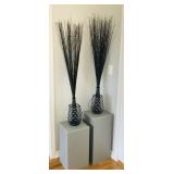2 Home Decor on Grey Wood Boxes, Lids are 2 Home Decor on Grey Wood Boxes, Lids are