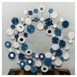 Metal Flower with Mirrors Wall Deco, 28" diameter