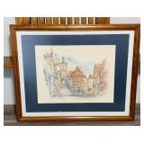 Looks to be Signed, Original Framed and Matted Looks to be Signed, Original Framed and Matted