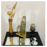 House Decorations, Glass Bottles, Candle,