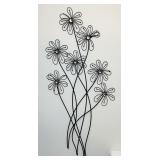 2 Matching Metal Flower Wall Decor, 20" w x 40" 2 Matching Metal Flower Wall Decor, 20" w x 40"