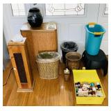 Nice Clothes Hamper, Waste Baskets, Sewing Kit,