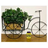 Metal Decorative 3 Wheeled Bike w/artificial Metal Decorative 3 Wheeled Bike w/artificial