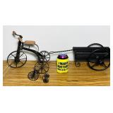 2 Metal Tri Cycles, Metal Wagon 2 Metal Tri Cycles, Metal Wagon