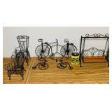 Metal Swing, 5 Bikes, 2 Chair Decorations Metal Swing, 5 Bikes, 2 Chair Decorations
