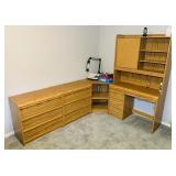 4 Piece Office Furniture, Desk, Corner Piece, 2