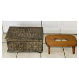 Small Chest and Wooden Stool