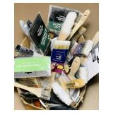 Box Full of Paint Brushes, New and Clean Used