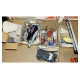 Lot Of Painting Supplies, Rollers, Handles, Tape,