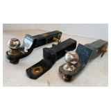 3 Trailer Hitches, 2" Balls, 2" Bar 3 Trailer Hitches, 2" Balls, 2" Bar