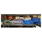 8 Plastic Tarps, various Sizes, all look good 8 Plastic Tarps, various Sizes, all look good