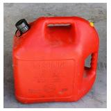 Full 5 Gallon Plastic Gas Can