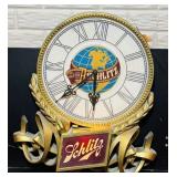 Schlitz Beer Clock Sign, Light Works