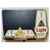 2 Blatz Cardboard Signs