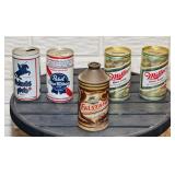 Falstaff Cone Top Beer Can, 4 others