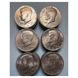 (60) 1970ï¿½s Kennedy Half Dollar Coins