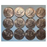 (12) Bi-Centennial Kennedy Half Dollar Coins