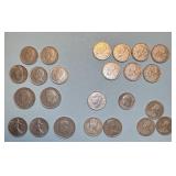 (24) Foreign Coins, some are silver