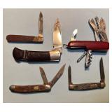 5 Picket Knives. Sabre, Western, etc